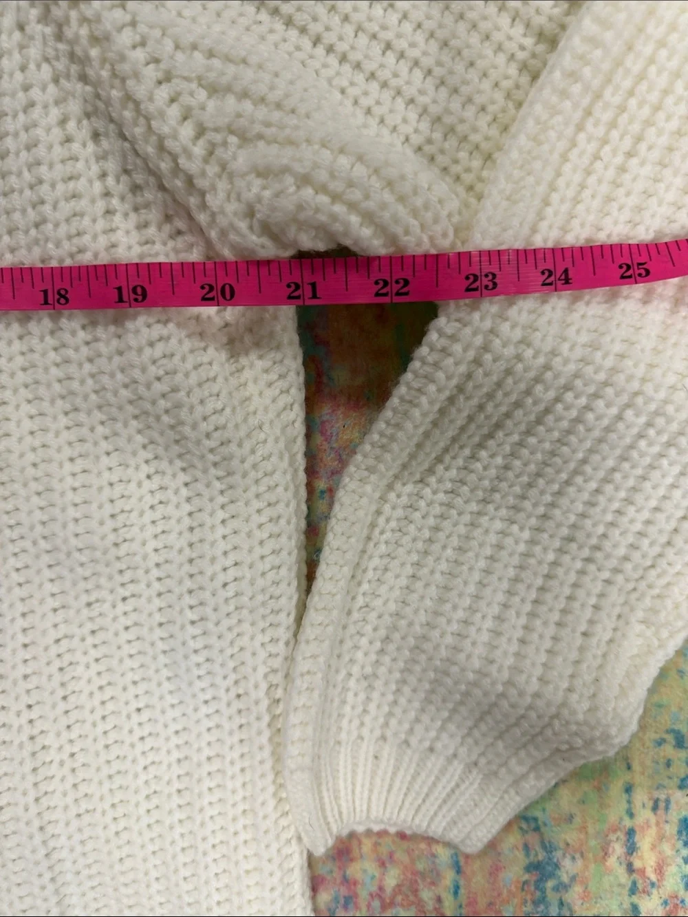 Milano Cream Ribbed Turtleneck Sweater